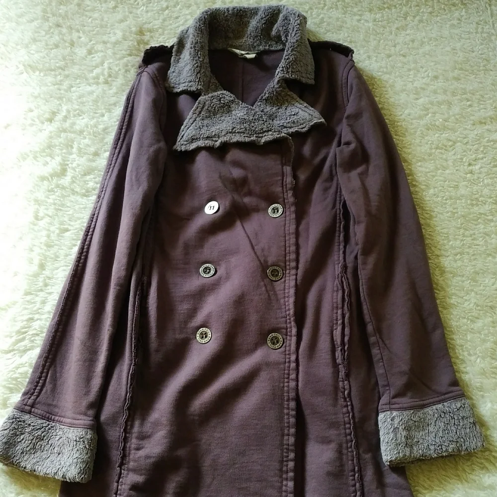 y2k purple cotton trench - Picture 10 of 11